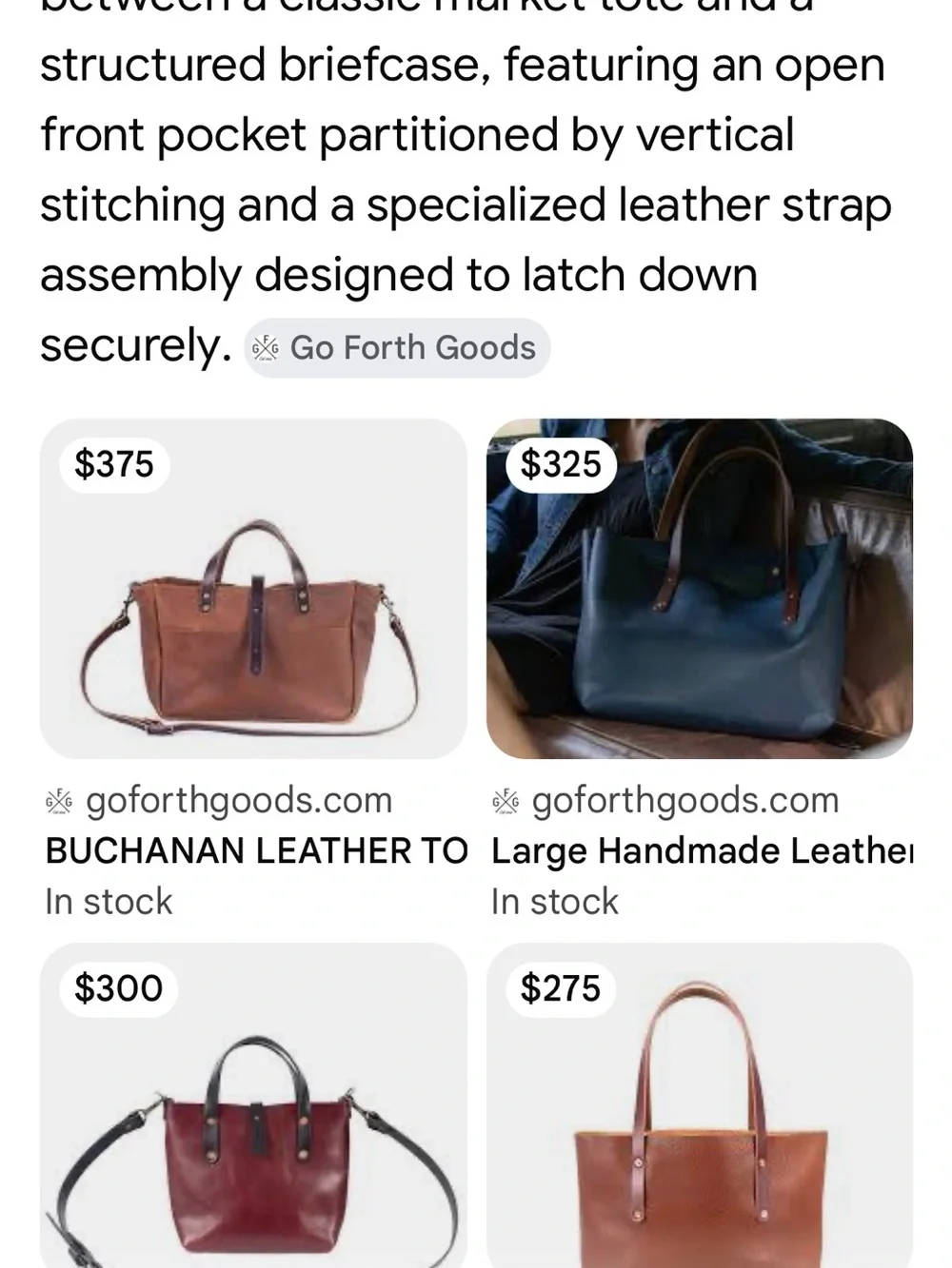 Go fourth goods Buchanan tote/briefcase